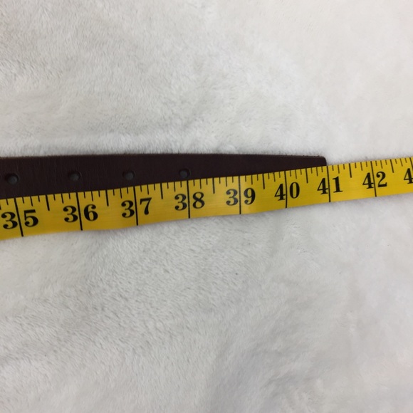 Gap Leather Belt Skinny with Stud Details Brown M - Picture 7 of 8